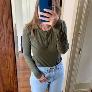 Madewell Green Henley Longsleeve
